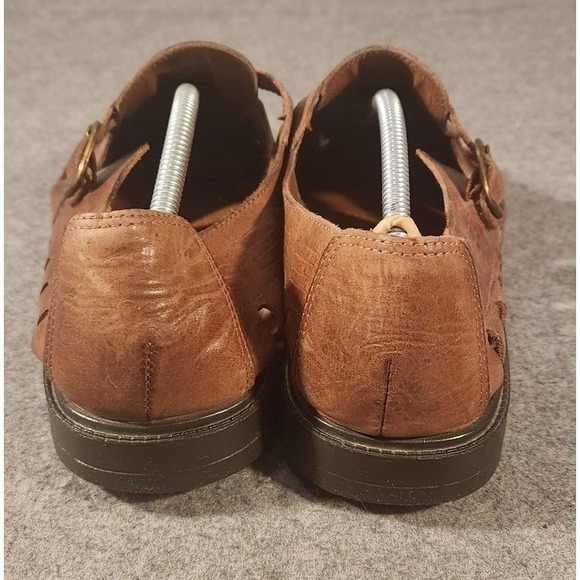 Stacy‎ Adams Sandals Shoes Mens Size 12 Brown Leather Fisherman Buckle Comfort main image 7